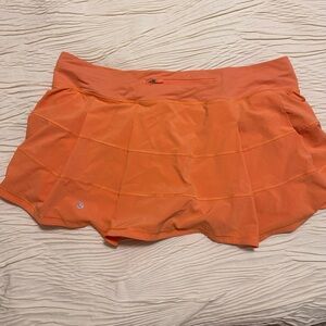 Lululemon, Peach Color, Pace Rival Skirt, Size 14